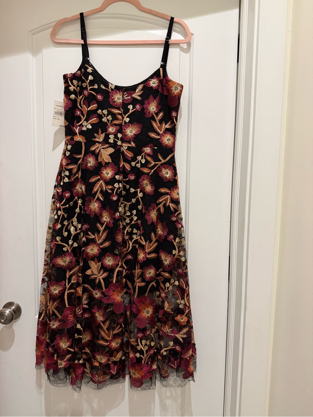 Dress the Population Uma Women's Sleeveless Fit & Flare Embroidered Dress - Picture 2 of 7